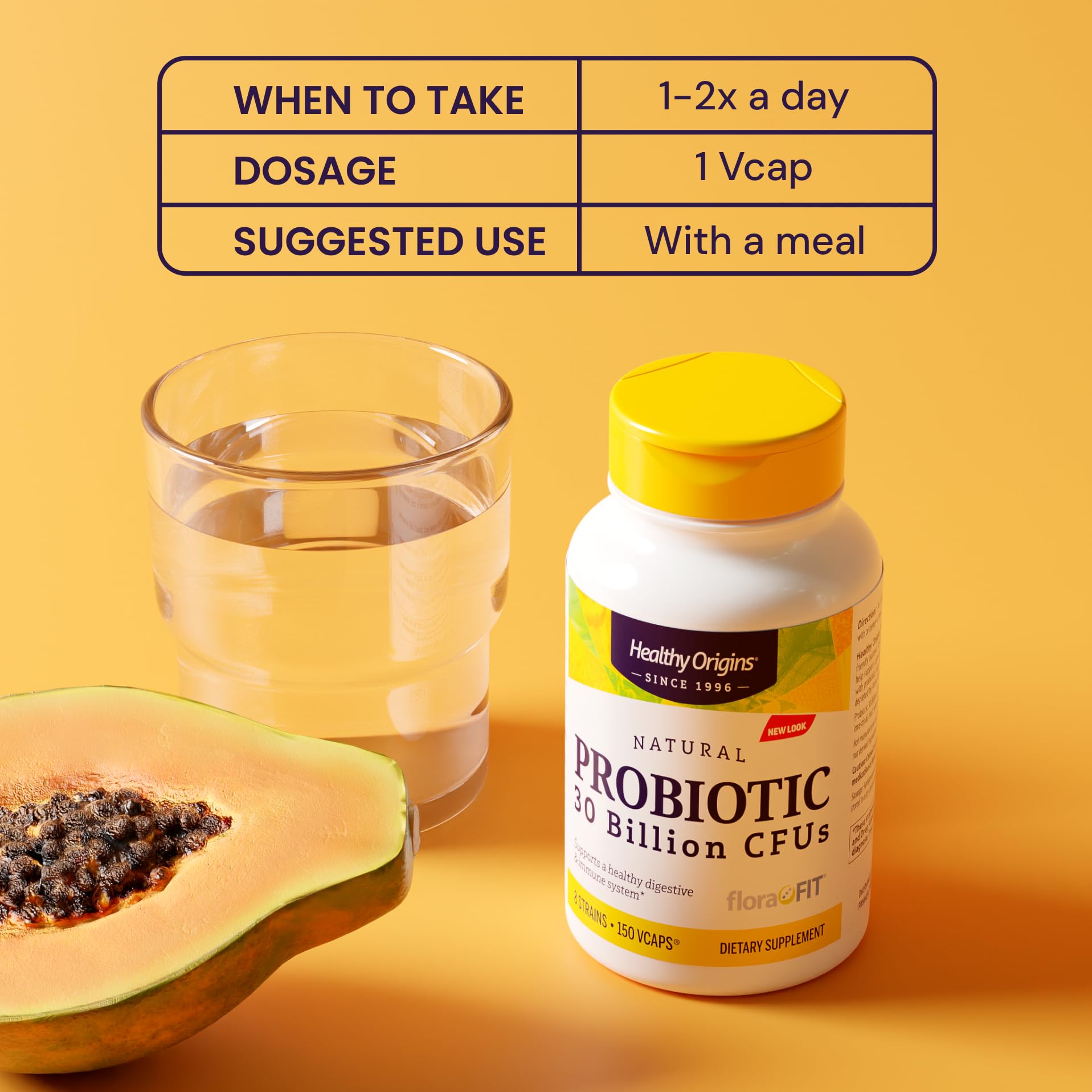 Healthy Origins Probiotic 30 Billion CFUs, 60 Veggie Capsules - 8 Clinically Studied Strains Including Lactobacillus & Bifidobacterium - Supports Microbiom