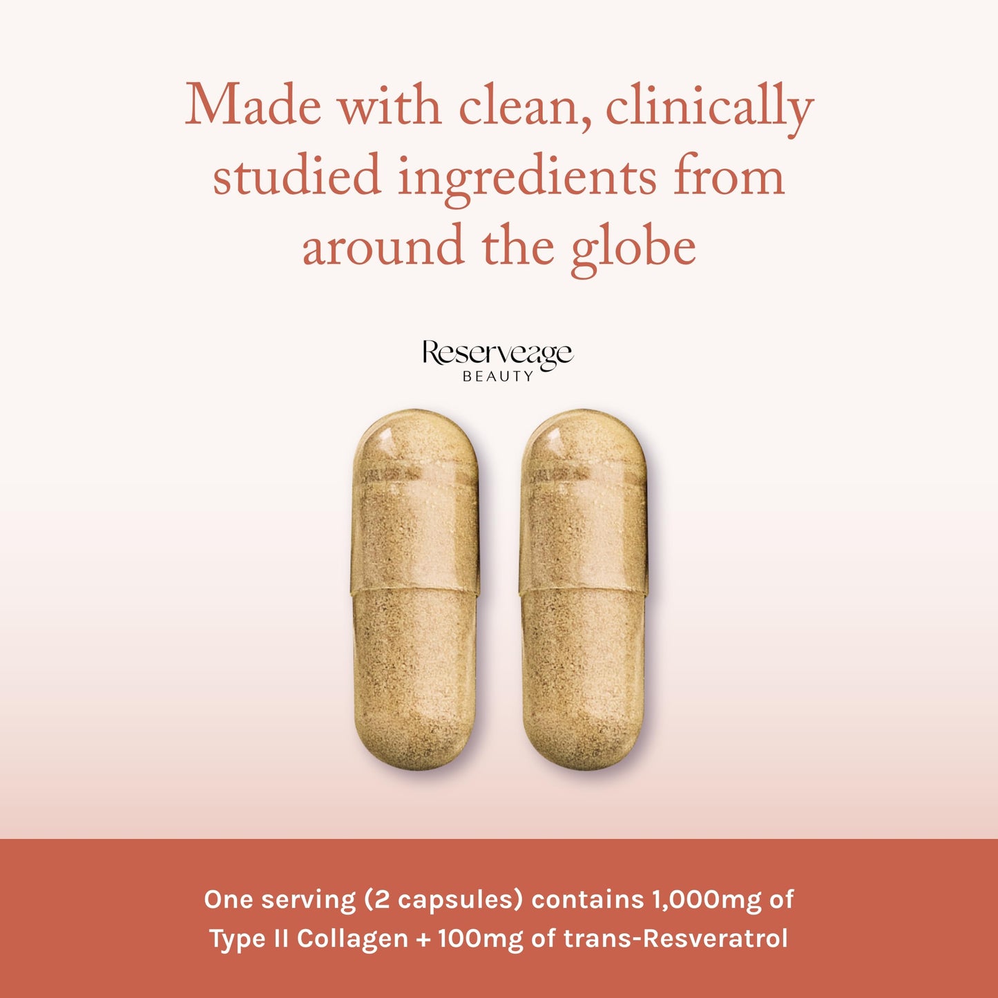 Reserveage Beauty Collagen Booster - Supplement for Skincare & Joint Health - Supports Healthy Collagen Production for Women - 60 Capsules (30 Servings)