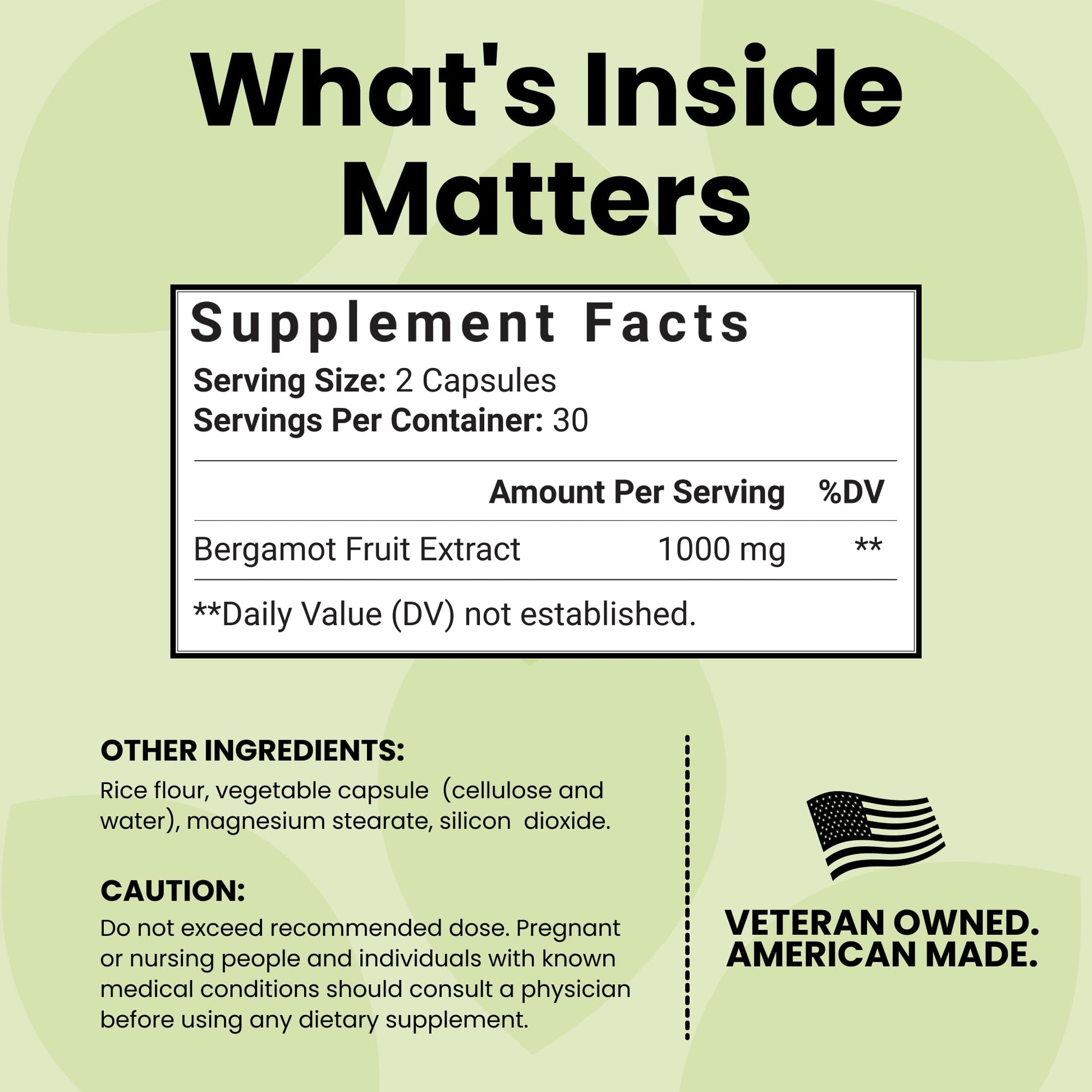 Luma Nutrition Citrus Bergamot 1000mg Per Serving - Citrus Bergamot Supplement - Heart Health Support - Made in the USA - Veteran Owned - 60 Capsules, 30 Servings Luma NutritionBuy Supplements Australia
