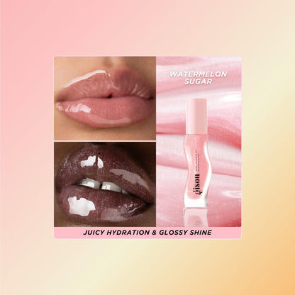 Gisou Honey Infused Hydrating Lip Oil, Nourishing Lip Moisturizer for Dry Lips (Watermelon Sugar) GisouBuy Supplements Australia