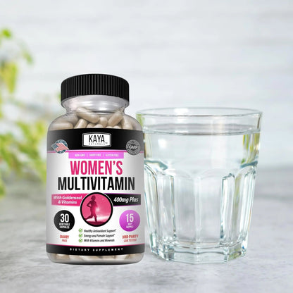 Kaya Naturals Women's Multivitamin, Overall Healthy Antioxidant, and Immune Support, Vitamins A, D, C, E, Biotin Kaya Naturals