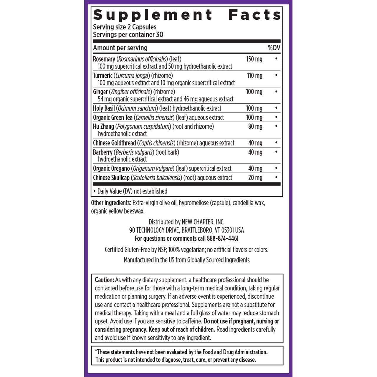 New Chapter Zyflamend™ Joint Supplement & Herbal Pain Relief – 10-in-1 Superfood Blend with Turmeric, Ginger & Green Tea - for Healthy Inflammation Response, Mobility & Flexibility, 60 Capsules New ChapterBuy Supplements Australia
