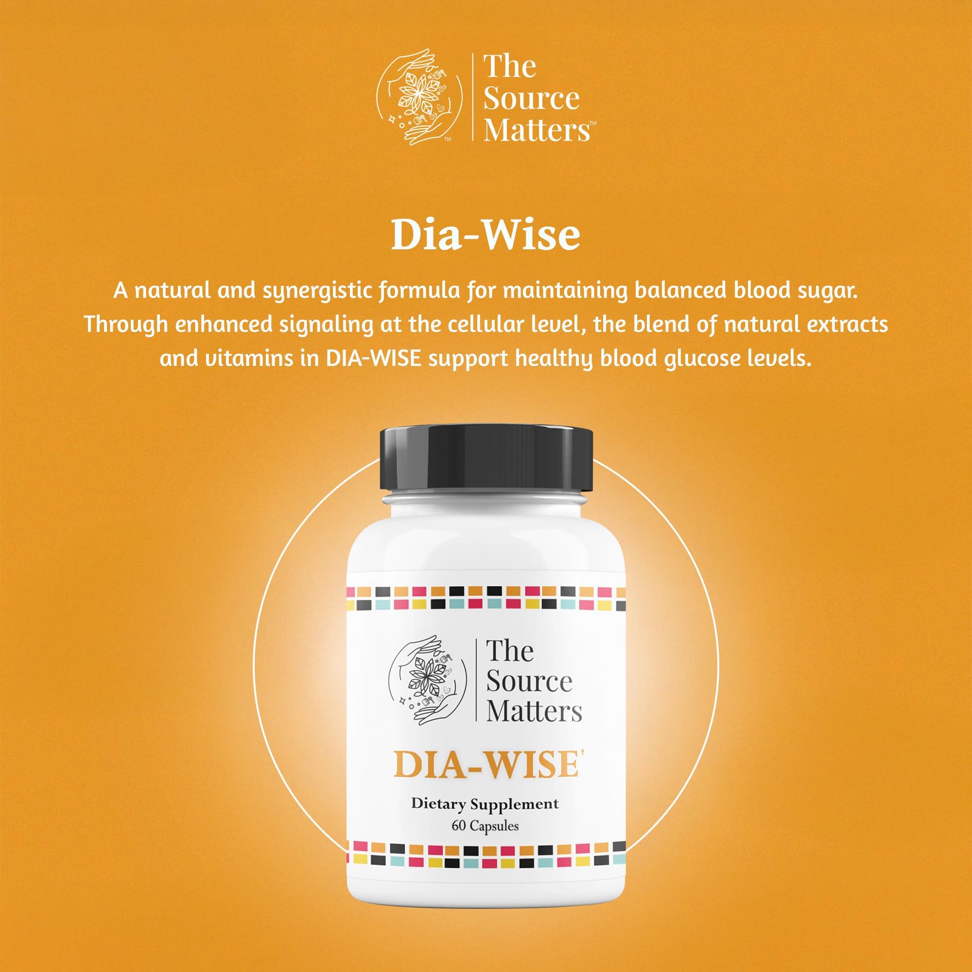 The Source Matters Dia-Wise Metabolic Health Supplement | Alpha Lipoic Acid, Cinnulin Capsules, Biotin, Chromium, Vanadyl Sulfate, Vitamin B for AMPK Activation (60 Count) THE SOURCE MATTERS buy supplements Au