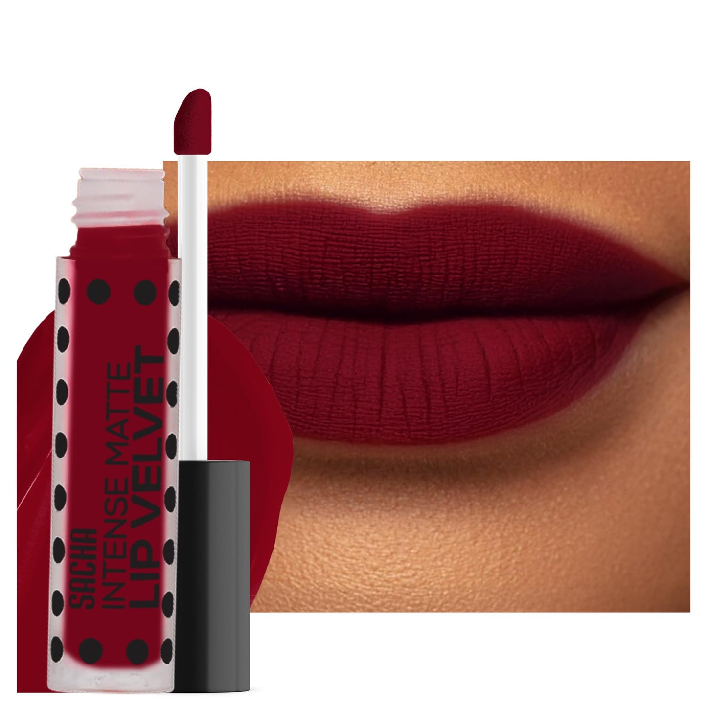 Sacha Cosmetics Intense Matte Lip Velvet Liquid Lipstick, Long-Lasting Velvet Matte Finish, 0.2 fl oz Pass The Money Sacha CosmeticsBuy Supplements Australia