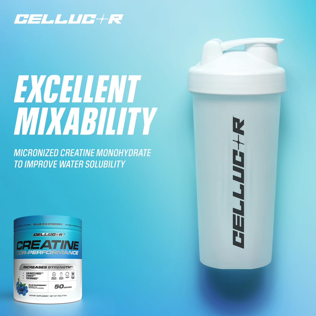 Cellucor Creatine Powder, Blue Raspberry Flavor - Increases Strength, Lean Muscle Mass & Endurance, Micronized Creatine for Fast Absorption