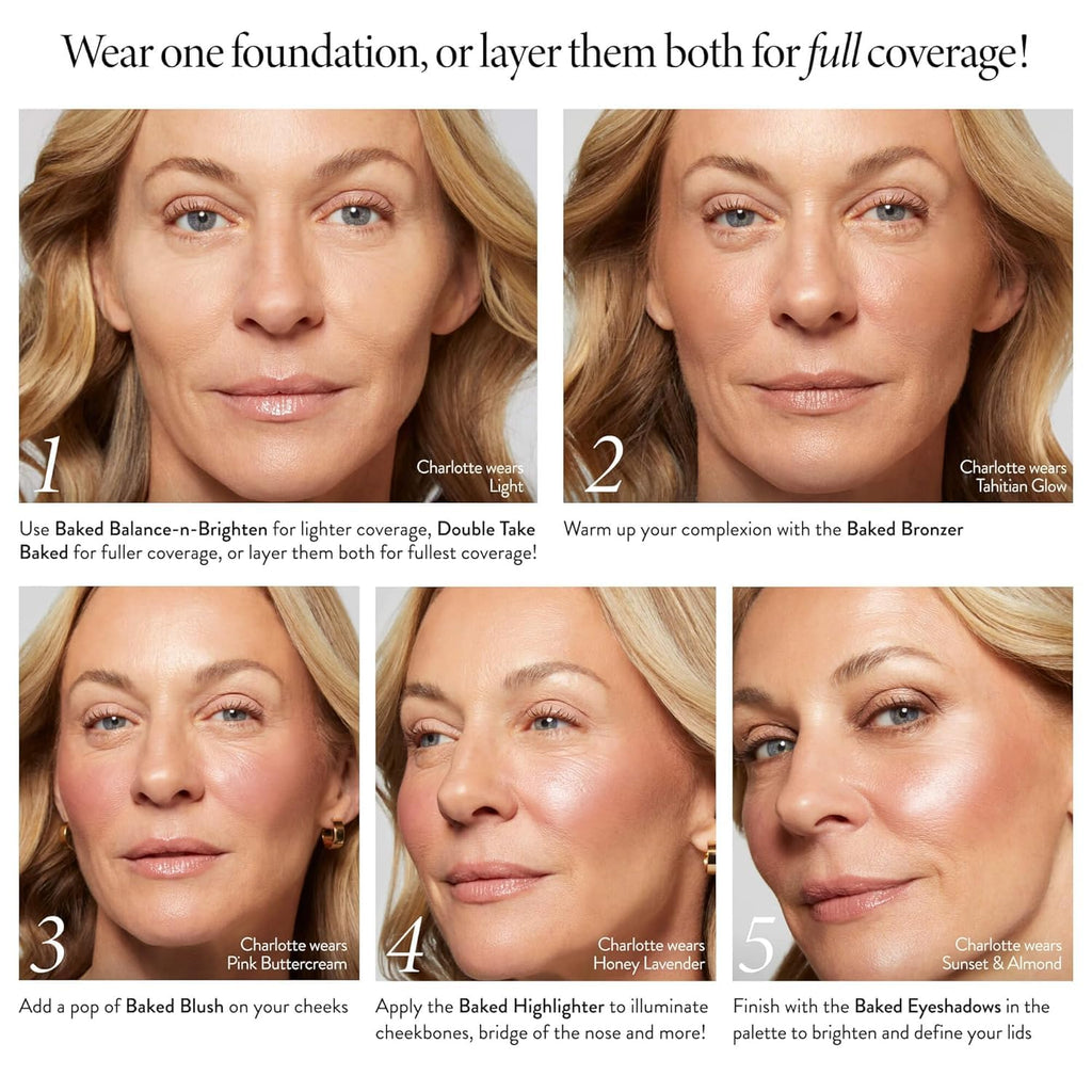 LAURA GELLER Baked Icons Complete Full Face Palette, Light | All-in-One Makeup Palette with Baked Foundations, Blush, Bronzer, Highlighter, Eyeshadows | Coverage for Mature Skin | Travel-Friendly LAURA GELLER NEW YORK buy supplements Au