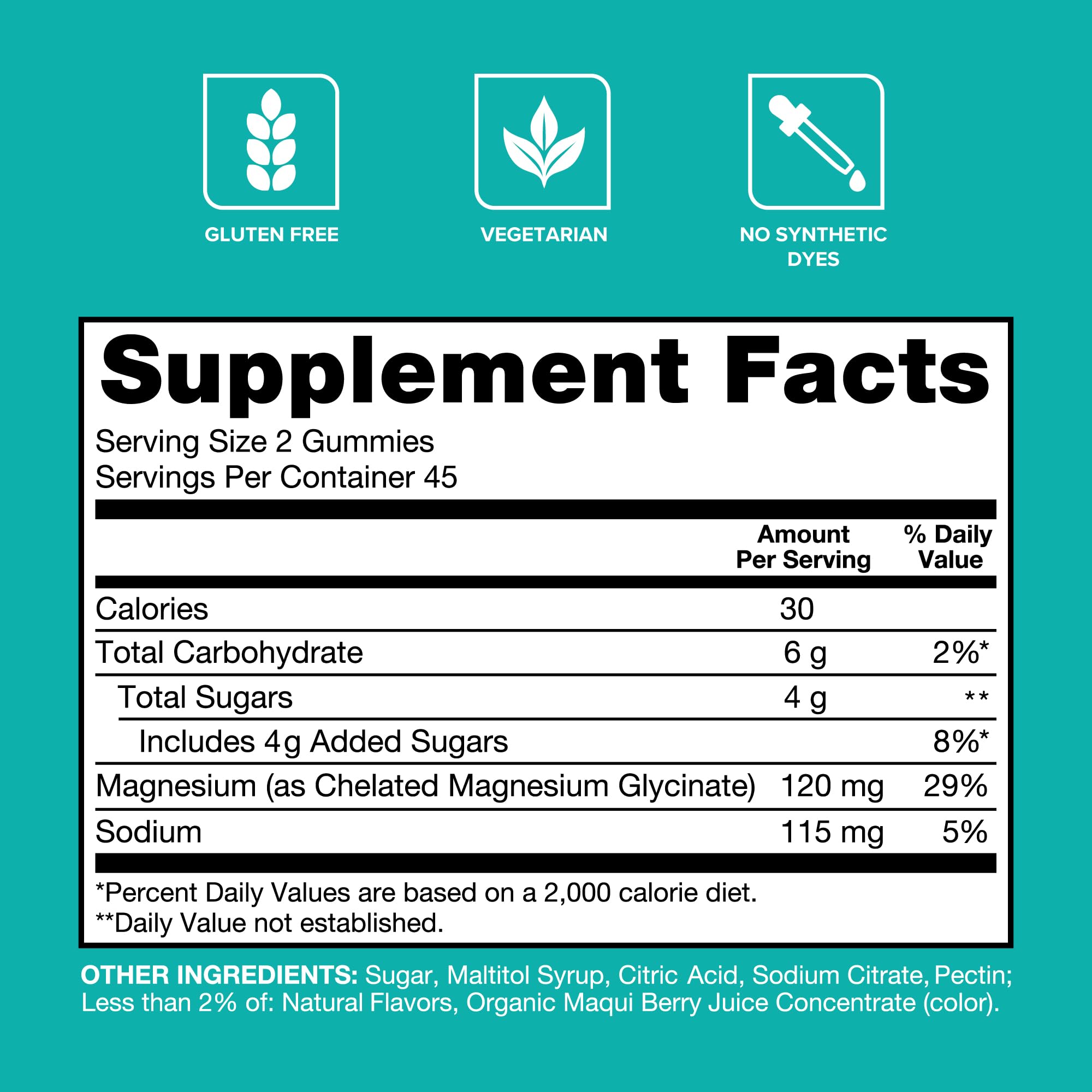 Qunol Magnesium Glycinate Gummies, 120mg of Magnesium Glycinate, High Absorption, Mixed Berry, 90 Count (Pack of 1) QunolBuy Supplements Australia