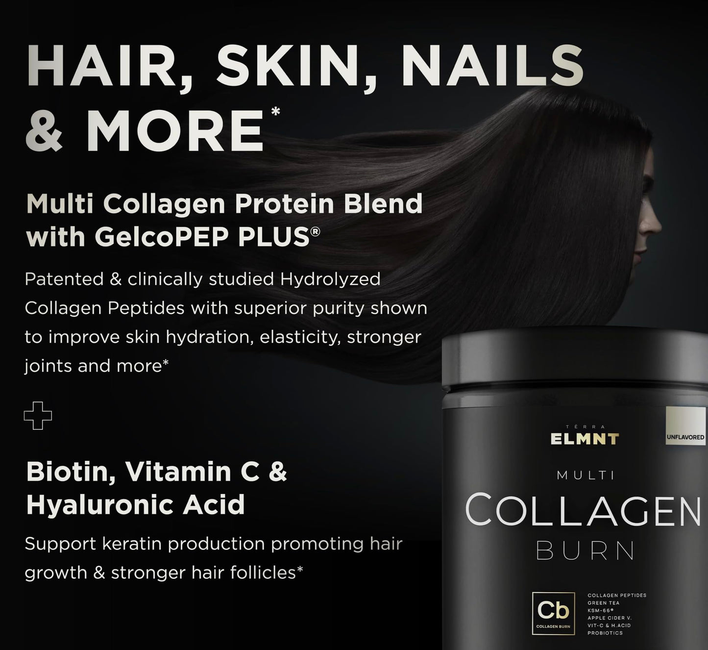 Super Collagen Powder for Women Weight Loss + Beauty w. Probiotics, Hyaluronic Acid, ACV, KSM-66, Biotin - Premium Multi Collagen Peptides Protein Supplement