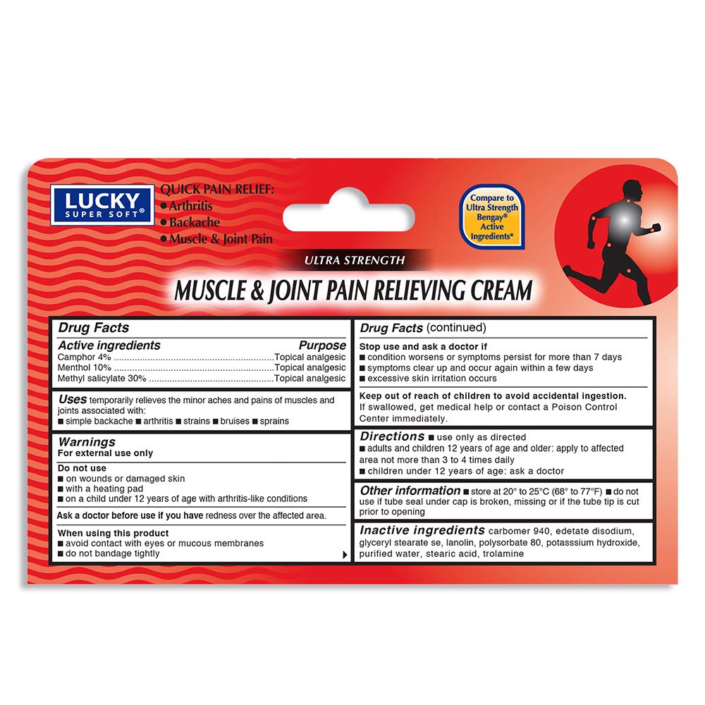 Lucky Super Soft Muscle & Joint Pain Relieving Cream, 1.5 Ounce Lucky Super SoftBuy Supplements Australia