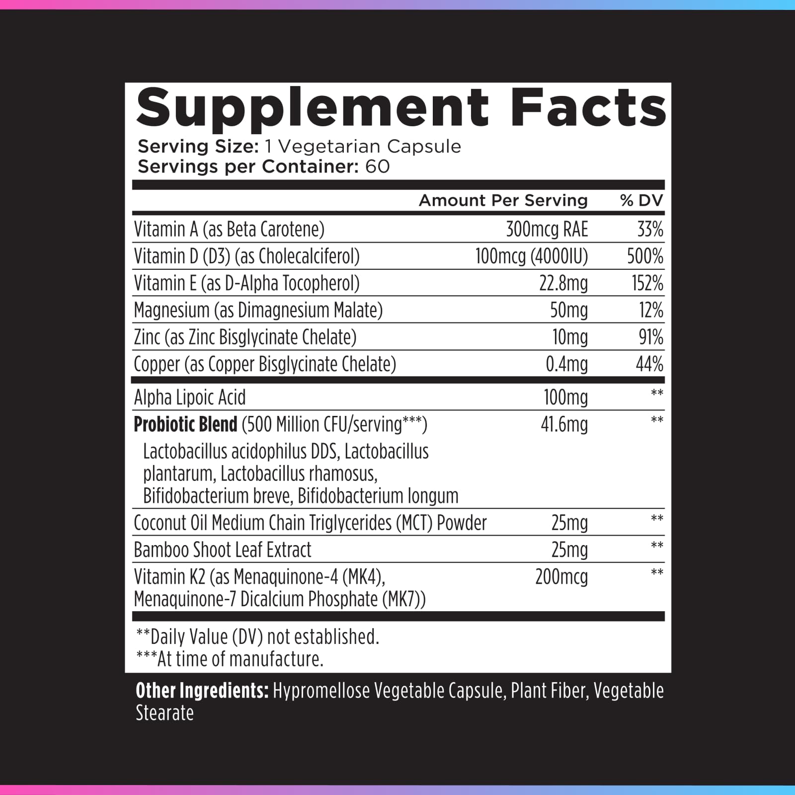 Livingood Daily Vitamin D3 K2 4000 IU Supplement, 9-in-1 Dietary Supplement for Immune Support - Made with Vitamins D, A, E, K2, Zinc, Magnesium & Probiotic Blend for Maximum Absorption - 60 Capsules Livingood Daily buy supplements Au