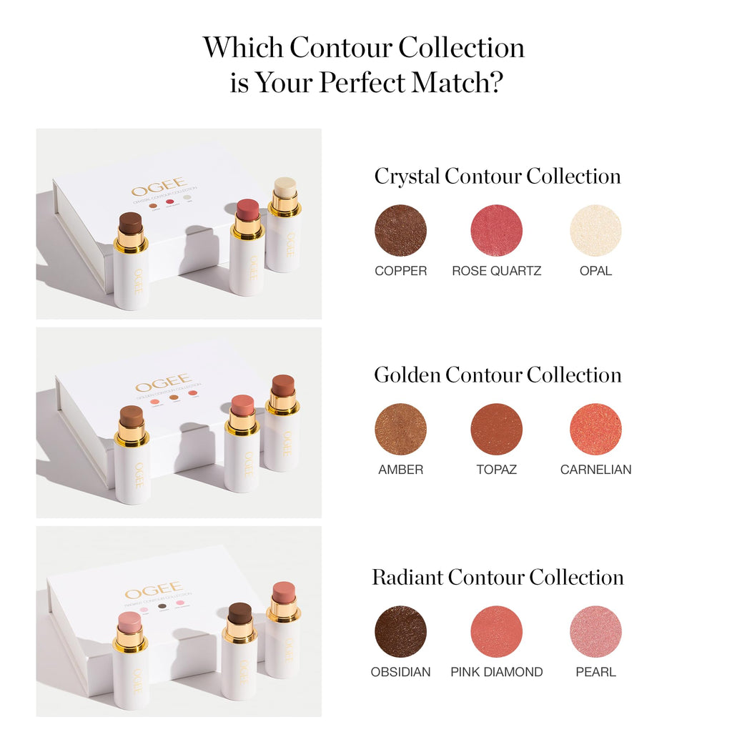 Ogee Sculpted Face Stick (ROSE QUARTZ - ROSE BLUSH) Certified Organic Blush Stick - Multi-Use Cream Blush Stick for Cheeks, Lips & Face OgeeBuy Supplements Australia