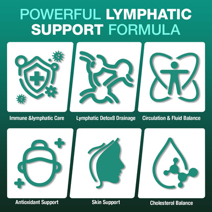 RiRywony Lymphatic Drainage Supplements & Liver Cleanse Detox Repair Capsules – Natural Herbal Supplement with Echinacea, Supports Lymphatic System, Fluid Balance & Immune Health, 90 Capsules RiRywony buy supplements Au