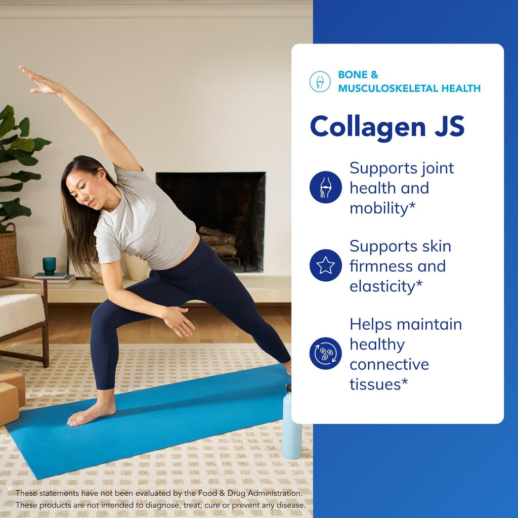 Pure Encapsulations Collagen JS - Skin & Joint Health* - 1,000 mg Hydrolyzed Biocell Collagen - Gluten Free & Non-GMO - 120 Capsules