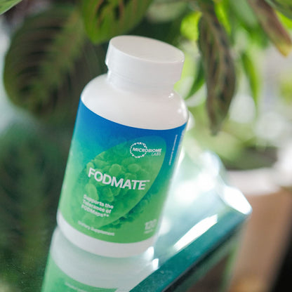 Microbiome Labs FODMATE Digestive Enzymes for Women & Men - Digestive Support for Low FODMAP Protocols & Occasional Bloating, Gas & Stomach Relief (120 Capsules)