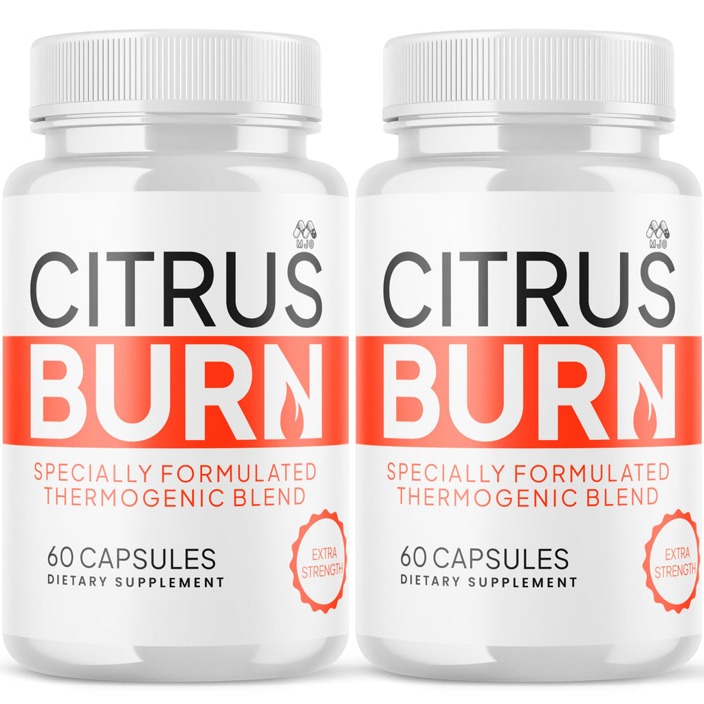 (2 Pack) Citrus Burn Capsules, Official CitrusBurn Pills with All Natural Ingredients, Advanced Citrus Burn for Optimal Health & Wellness Support with Premium Vitamins for Women & Men (120 Capsules) MJO buy supplements Au