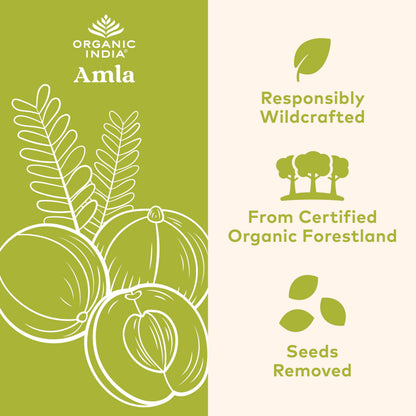 ORGANIC INDIA Amalaki Herbal Vitamin Supplement - Immune Support, Vitamin C, Vegan, Gluten-Free, Kosher, Ayurvedic, Antioxidant