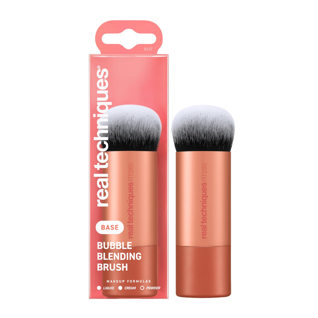 Real Techniques Bubble Blending Makeup Brush, Multipurpose Foundation Brush For Liquid, Cream, & Powder Products, Unique Round Brush Head, Synthetic Bristles, Vegan & Cruelty Free, 1 Count Real TechniquesBuy Supplements Australia