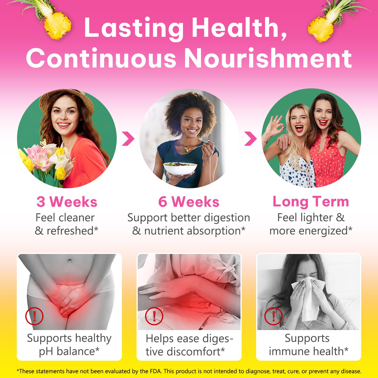 Onznoz Feminine Balance Gummies for Women, Vaginal Probiotics with Prebiotics & Lactobacillus Probiotic Blend, Supports pH Balance & Immune Health, Womens Probiotic Slippery Elm OnznozBuy Supplements Australia