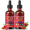 Two bottles of B Wellness Co dietary supplements with ingredients on a white background