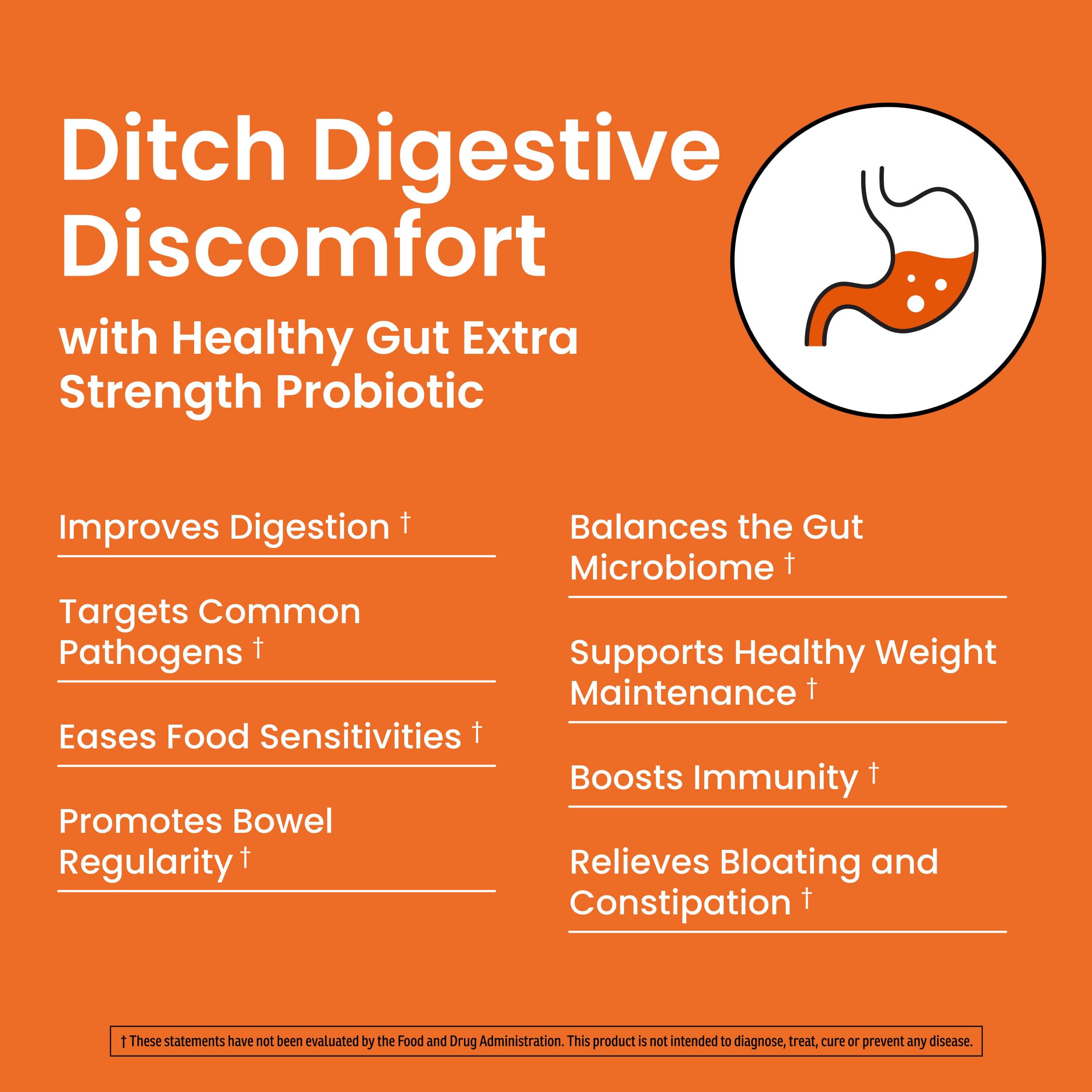 Ombre Healthy Gut Probiotics for Digestive Health 100 Billion CFU - Prebiotics and Probiotics for Women & Men with Lactobacillus Acidophilus & Digestive Enzymes, Gut Health Support, Vegan, 30 Servings OmbreBuy Supplements Australia
