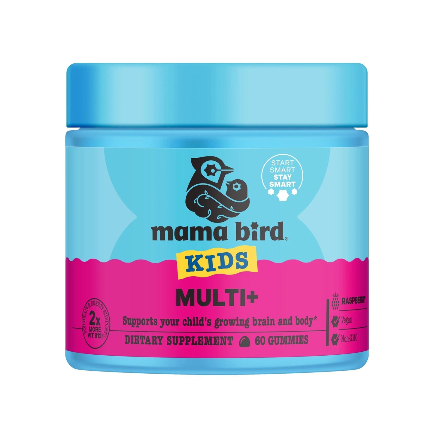 Best Nest Wellness Multi Plus Gummies - Brain Health Support Supplement with Methylated Vitamins - Chewable Multivitamin for Kids Best Nest Wellness