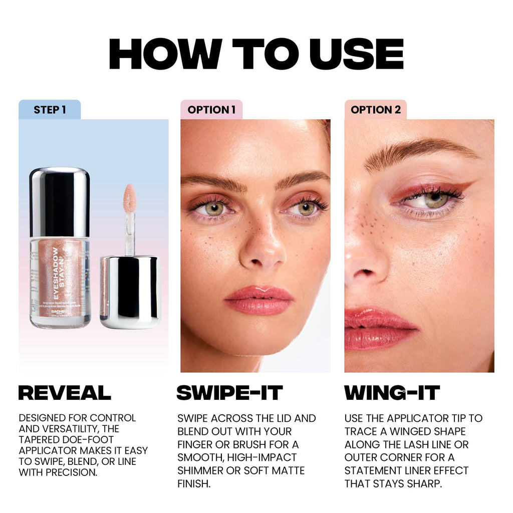 Sacheu Liquid Eyeshadow STAY-N Longwear Eye Makeup — Buildable Highly Pigmented & Blendable Eye Shadow Cream in Matte & Shimmer Finishes, Candy Dipp’d SacheuBuy Supplements Australia