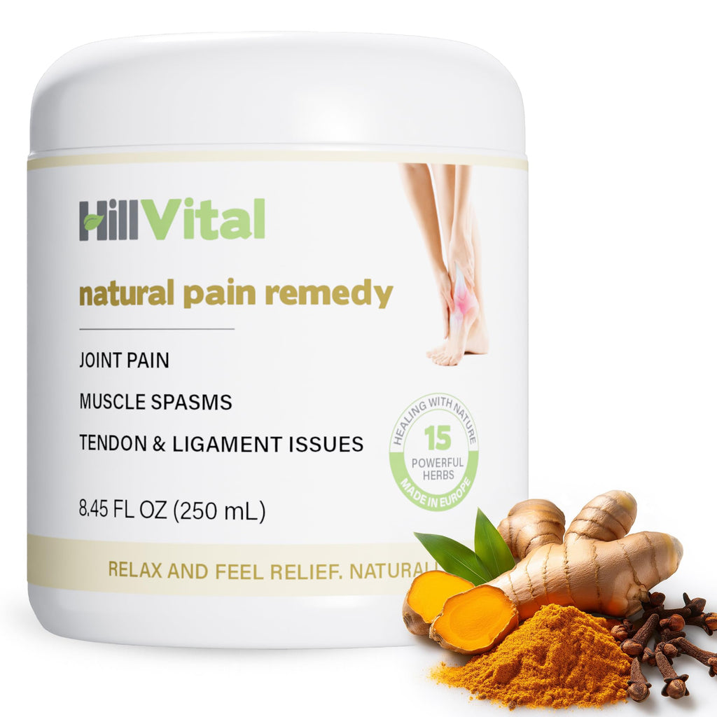 HillVital Joint and Muscle Support – Sore Muscle Relief, Comfort Balm for Aching Joints, Neck, Hands, Feet, Back, Non Greasy Body Rub Sore Muscles Cream, Strong Topical Mixture for Pain Complaints Hill Vital Natural SolutionsBuy Supplements Australia