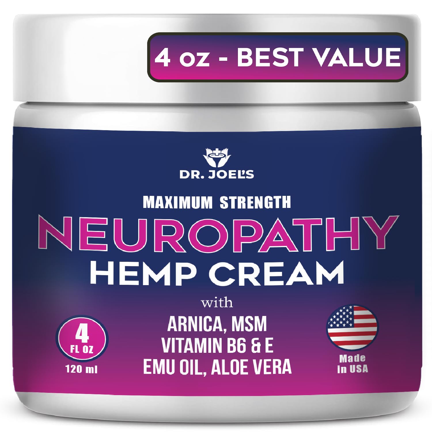 Dr. JOEL'S Neuropathy Nerve Relief Cream - Organic Neuropathy Support Cream for Feet, Hands, Legs and Toes - 4 OZ Value Pack- Made in USA Dr. JOEL'SBuy Supplements Australia