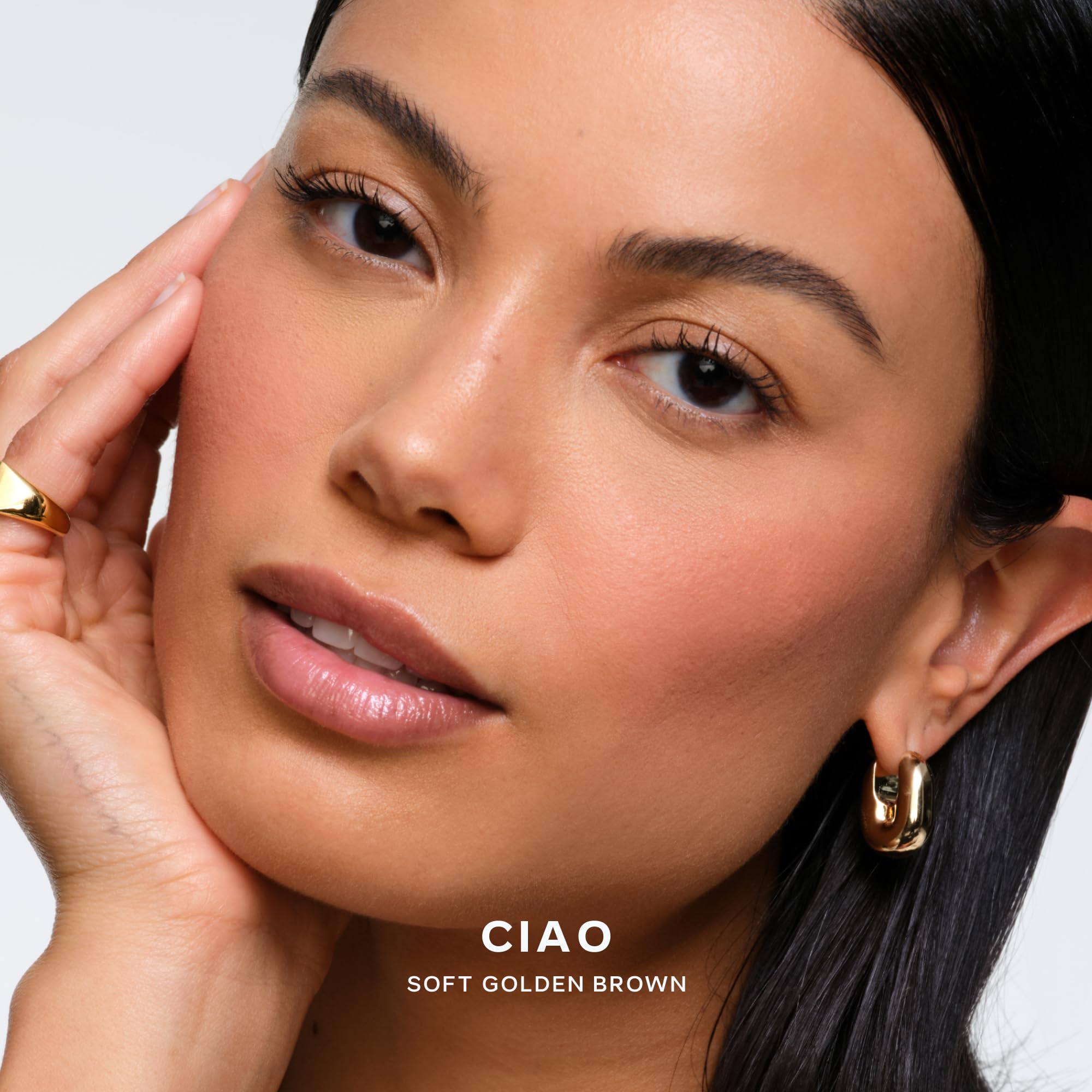 Saie SuperSuede Baked Blush - Talc-Free Powder Blush for Cheeks Infused with Hyaluronic Acid, Glycerin + Squalane - Hydrating Face Makeup for a Natural, Diffused Flush of Color - Ciao (0.1 Ounce) SaieBuy Supplements Australia