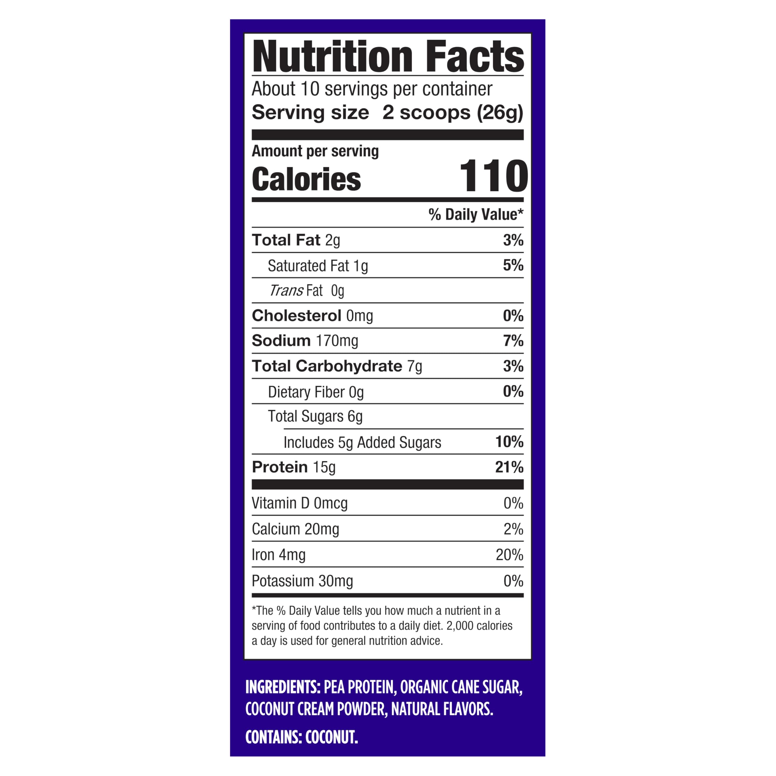 Vega Protein Made Simple Protein Powder, Vanilla - Stevia Free, Vegan, Plant Based, Healthy, Gluten Free, Pea Protein for Women and Men, 9.2 oz (Packaging May Vary)