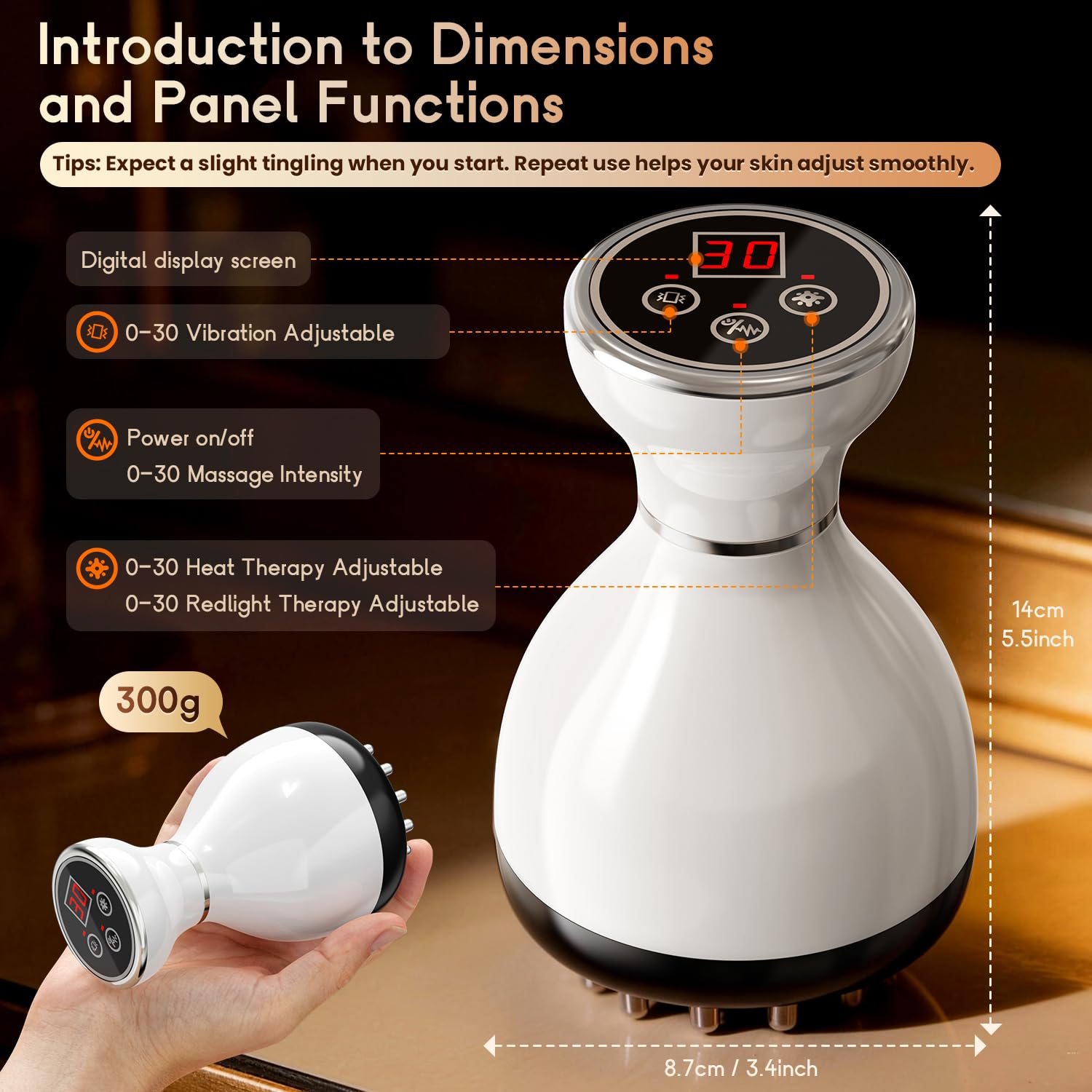 Lymphatic Drainage Massager & Anti Cellulite Massage Tool, Helps Reduce Stretch Marks & Cellulite, for Legs, Arms & Belly, Body Sculpting Machine with Microcurrent & Red-Light & Heat & Vibration Choufaly buy supplements Au