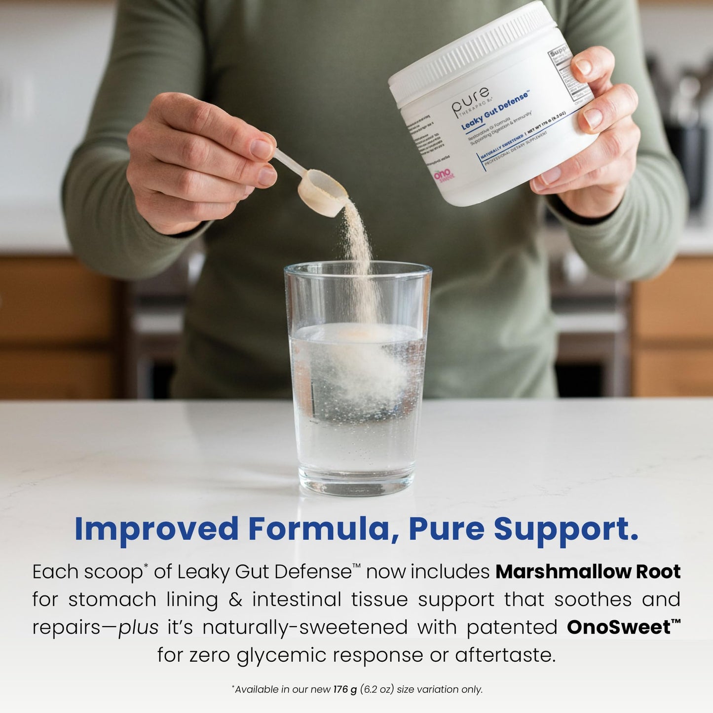 Pure Therapro Rx Leaky Gut Defense - Gut Health Supplement with L-Glutamine, Licorice Root Extract, Marshmallow Root, Aloe Leaf, Larch Arabinogalactan