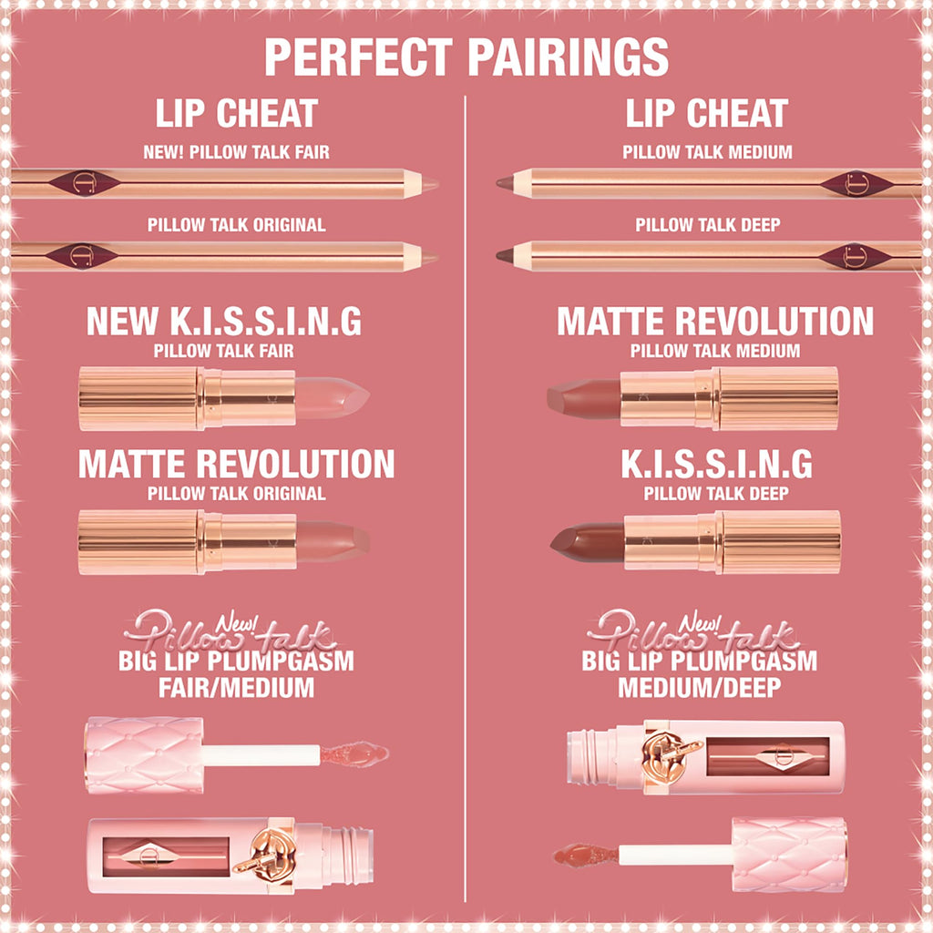 Charlotte Tilbury Pillow Talk Plumpgasm Lip Gloss - Hydrating Lip Plumper with Hyaluronic Acid & Plumpgasm Heat + Ice Technology for Juicy, Glossy Fullness - Fair/Medium Charlotte TilburyBuy Supplements Australia
