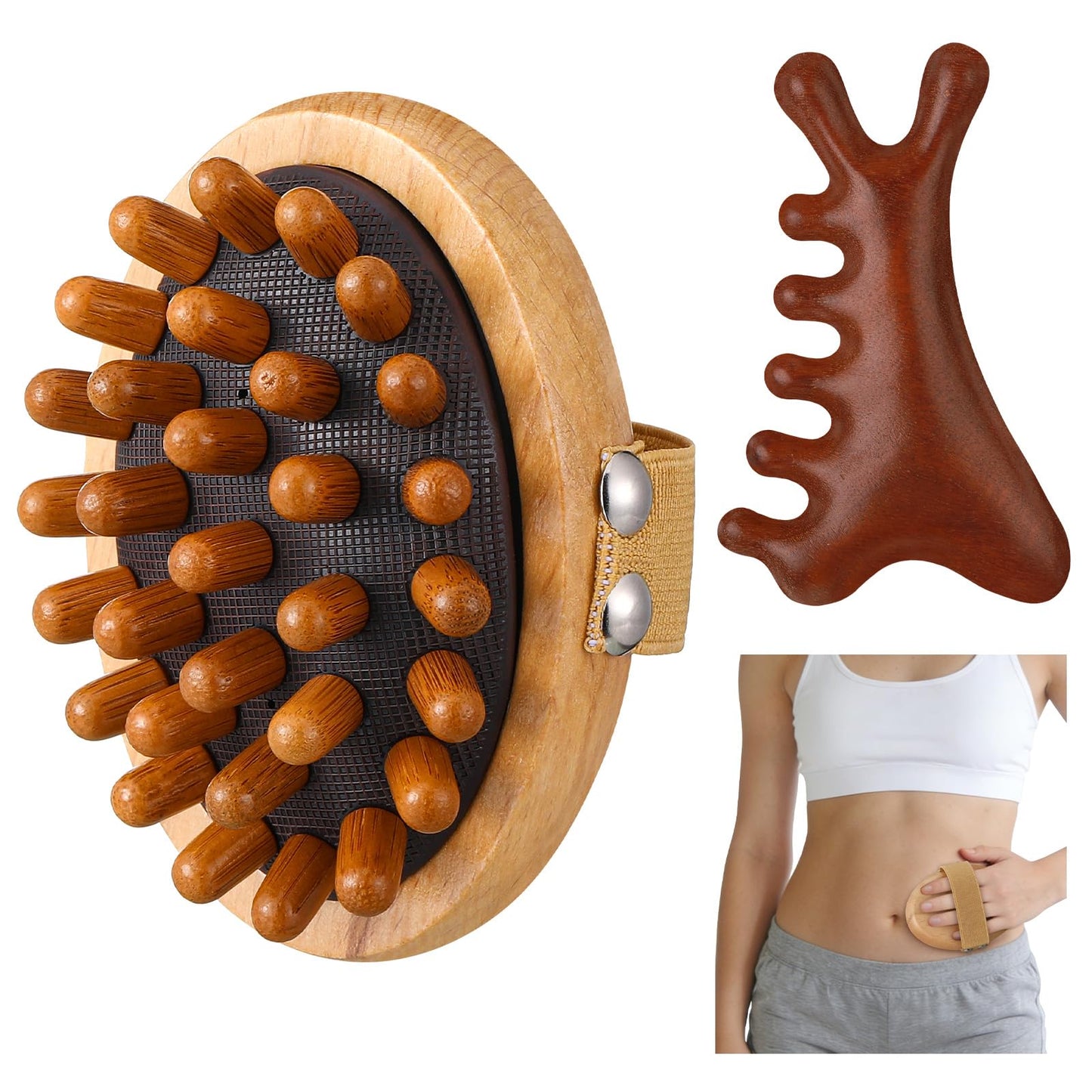 ProSuites Wooden Meridian Massage Body Brush for Cellulite Remover, Cellulite Lymphatic Drainage Massager for Body Shaping ProSuites buy supplements Au