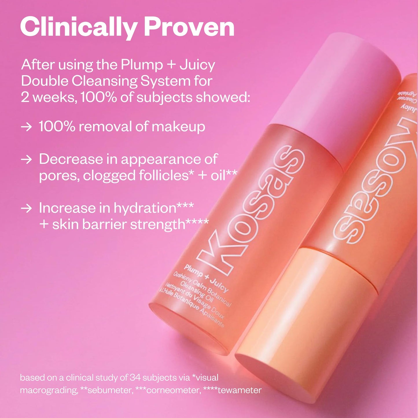 Kosas Plump + Juicy Comfy Clean Gel Cleanser –Hydrating Face Wash for All Skin Types, Deep Clean & Moisturize, Soap & Sulfate Free, with Hyaluronic Acid, Panthenol & Beta Glucan KosasBuy Supplements Australia
