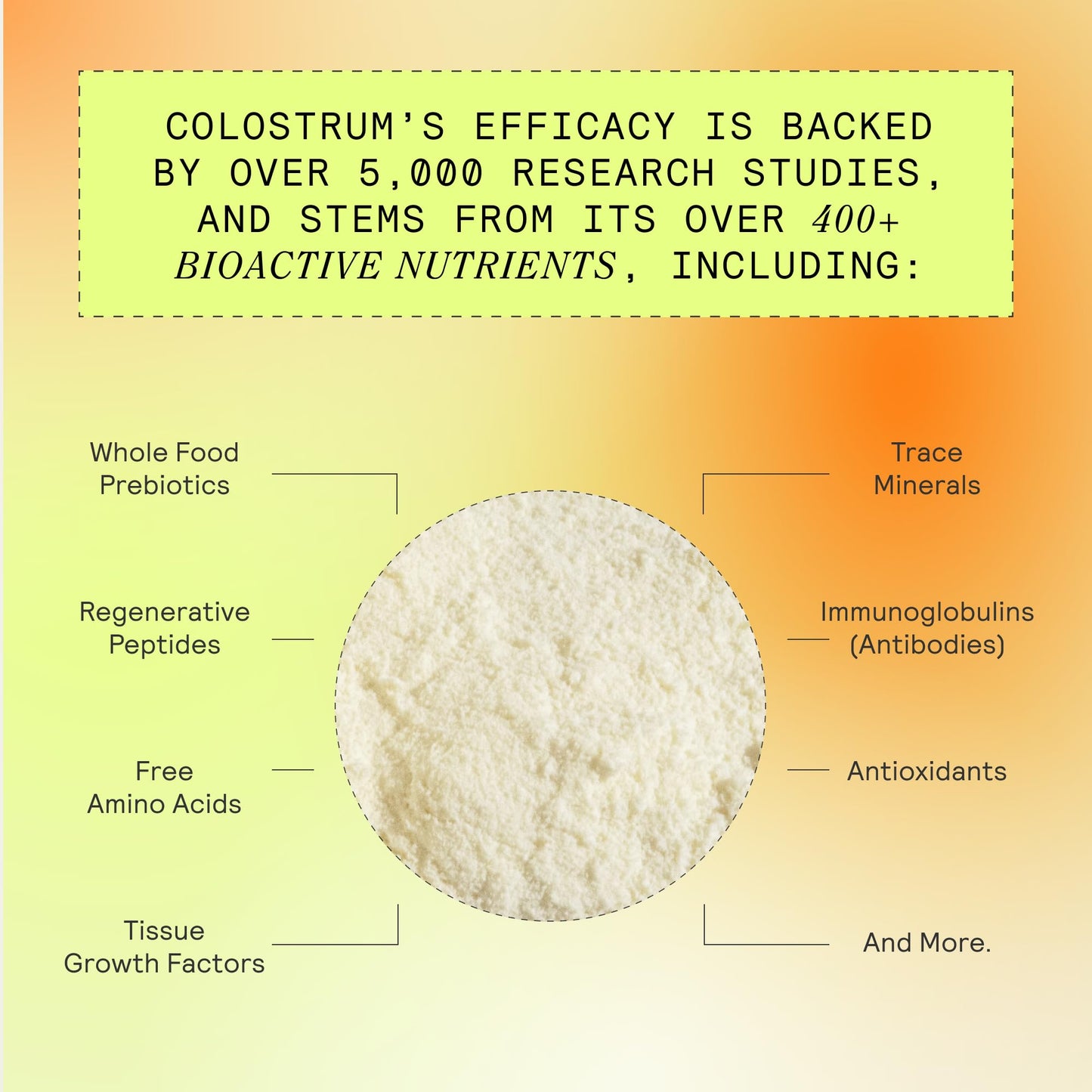 ARMRA Colostrum Powder | Unflavored | Gut Health & Bloating | Skin & Hair | Immunity | Keto, Gluten & Fat-Free | 120 Servings