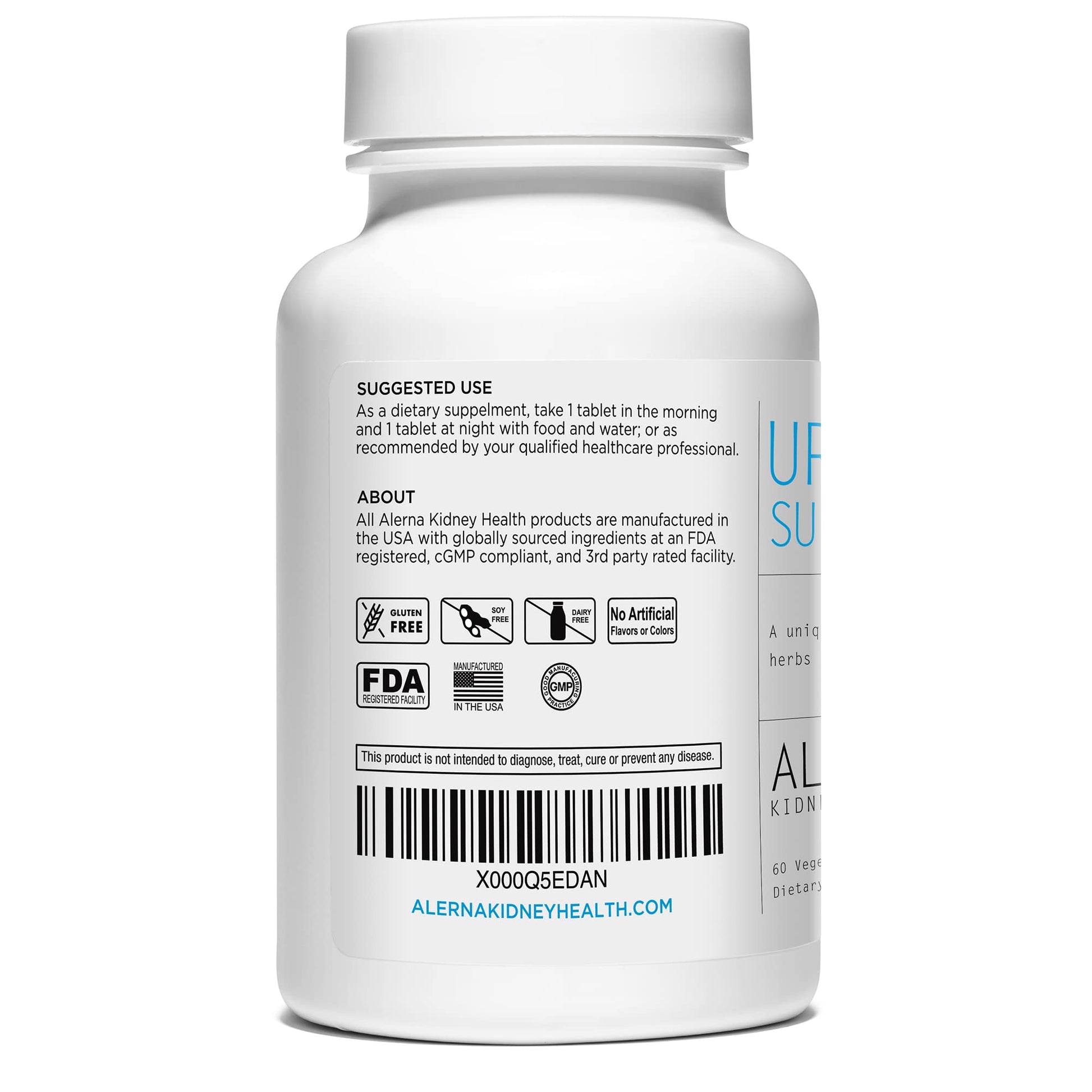 Alerna Kidney Health Uric Acid Support Supplement – Tart Cherry, Celery Seed, Turmeric, Quercetin – 60 Vegetarian Tablets (Pack of 3) Alerna Kidney HealthBuy Supplements Australia