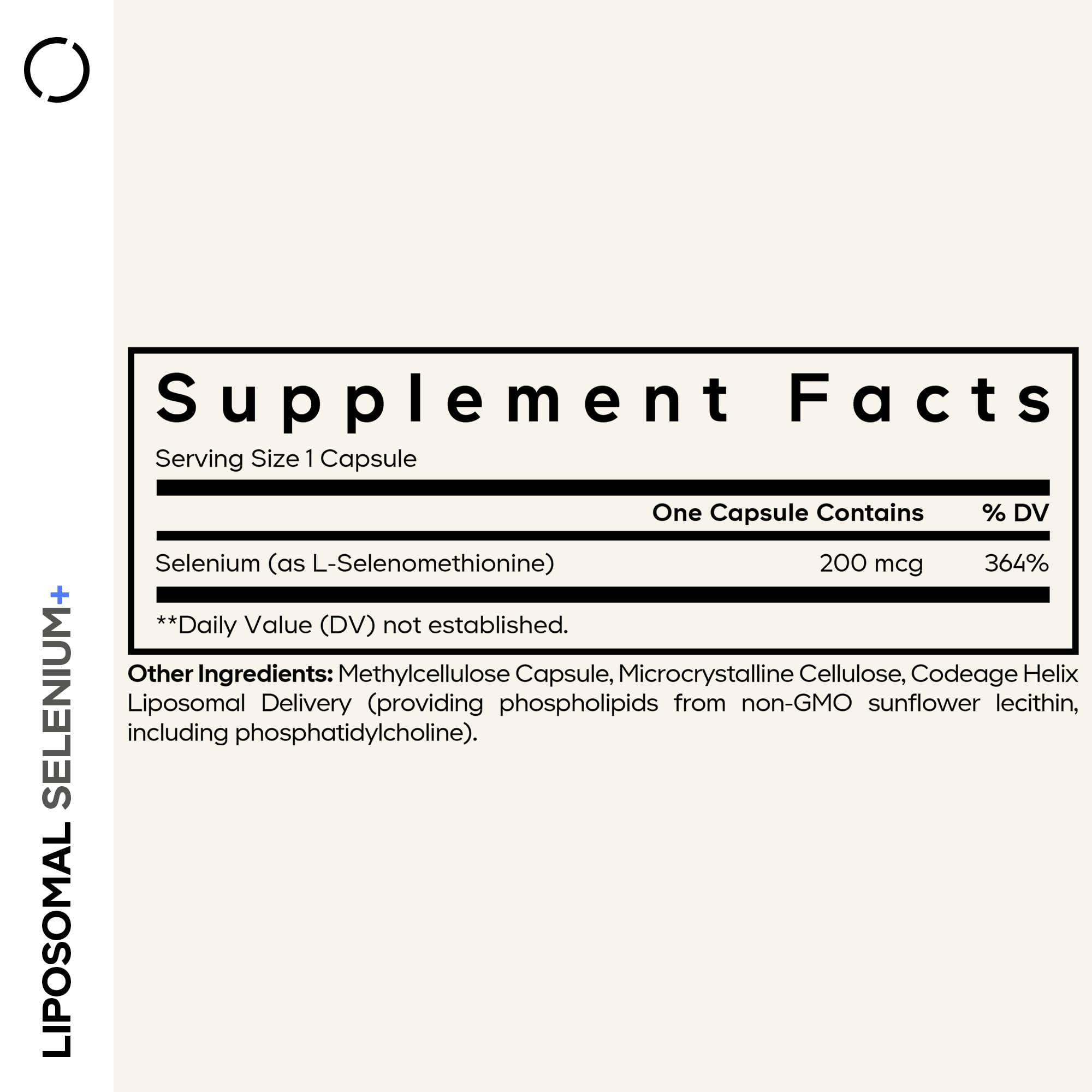 Codeage Selenium 200 mcg Supplement, 6-Month Supply, Immune Support, Mineral Cofactor Selenomethionine, Phospholipids, Vegan, Liposomal Delivery, 180 Capsules CodeageBuy Supplements Australia