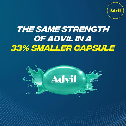 Advil Liqui-Gels minis Pain Reliever and Fever Reducer, Pain Medicine for Adults with Ibuprofen 200mg for Pain Relief - 50x2 Liquid Filled Capsules AdvilBuy Supplements Australia