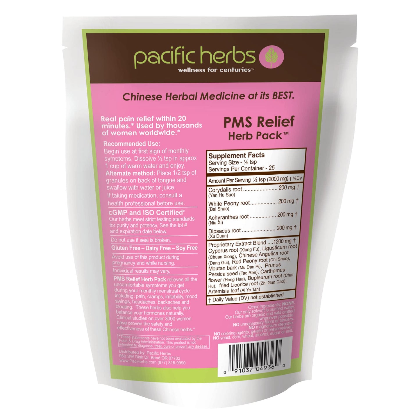 Pacific Herbs Natural PMS Relief Herb Extract Pacific HerbsBuy Supplements Australia