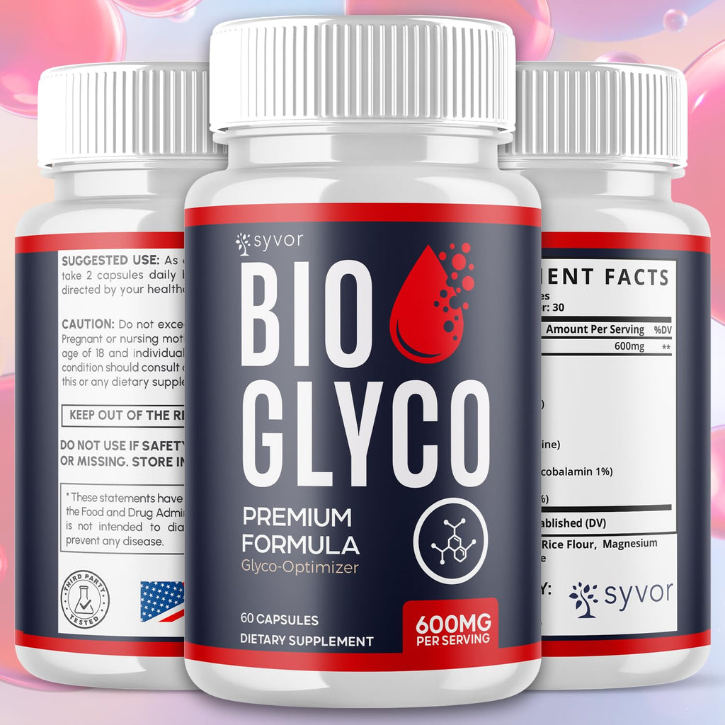 (2 Pack) Bio Glyco Capsules, Official BioGlyco Blood Health Support Pills with All Natural Ingredients, Advanced Blood Optimizer with Maximum Strength Premium Vitamins for Women & Men (120 Capsules) Syvor buy supplements Au