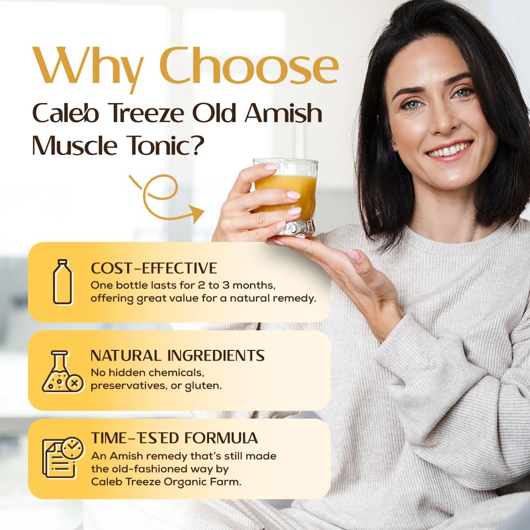 Caleb Treeze Old Amish Muscle Tonic 8 fl oz, Leg Cramps Relief, Foot Cramps Relief, Restless Legs, Muscle Cramps & Spasm Relief Caleb TreezeBuy Supplements Australia