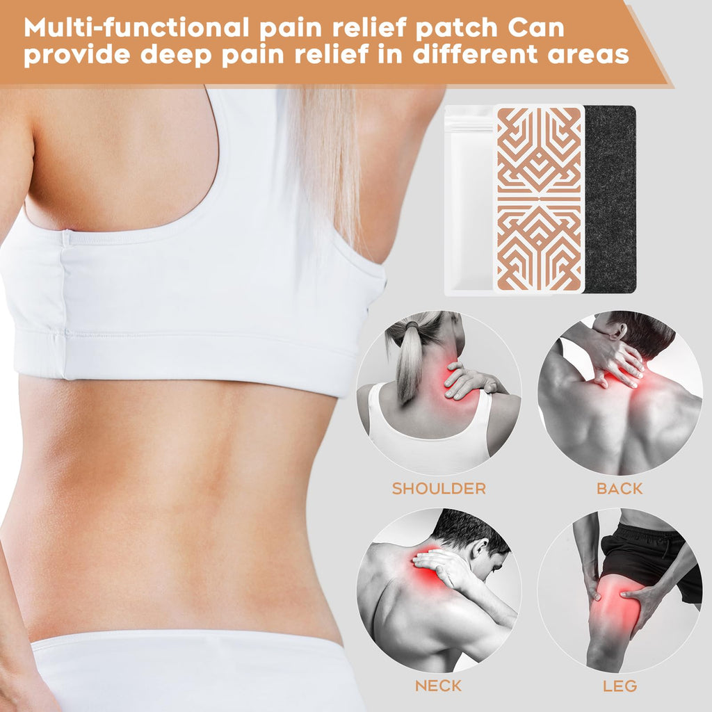 XAYIUIYAX Menthol Pain Patches, Cooling Pain Relief for Sore Muscle Relief - Includes 3 Adhesives, 1 Patch & 1 Carry Case - Relief Back, Shoulder & More - 3.03" × 6.30" - 0327 XAYIUIYAXBuy Supplements Australia