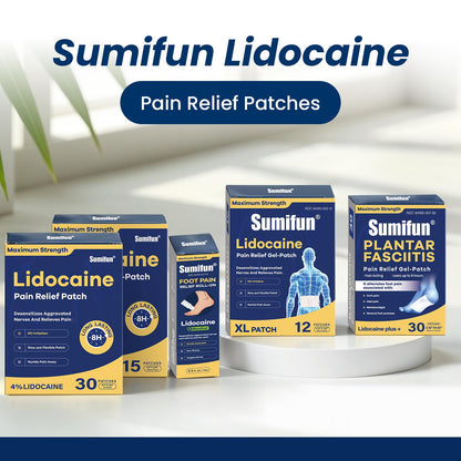 Sumifun Foot Pain Relief Lidocaine Roll-On - Maximum Strength OTC for Plantar Fasciitis & Heel Pain - Fast-Drying, Non-Greasy Formula, 2.5 Fl Oz * 2 SumifunBuy Supplements Australia