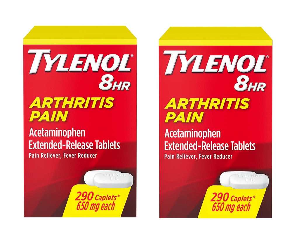 Tylenol Arthritis Pain Extended Release Tablets with Acetaminophen for Joint Pain, 290 Caplets (Pack of 2) (Package May Vary) TylenolBuy Supplements Australia