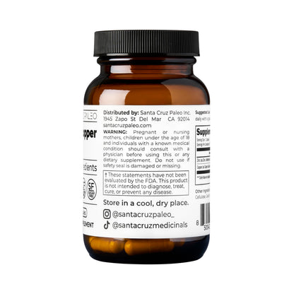 Santa Cruz Paleo, Zinc & Copper Mineral Supplement, High Absorption Formula, Zinc Supplement for Skin & Hair, L Methionine, Copper Gluconate, Trace Minerals
