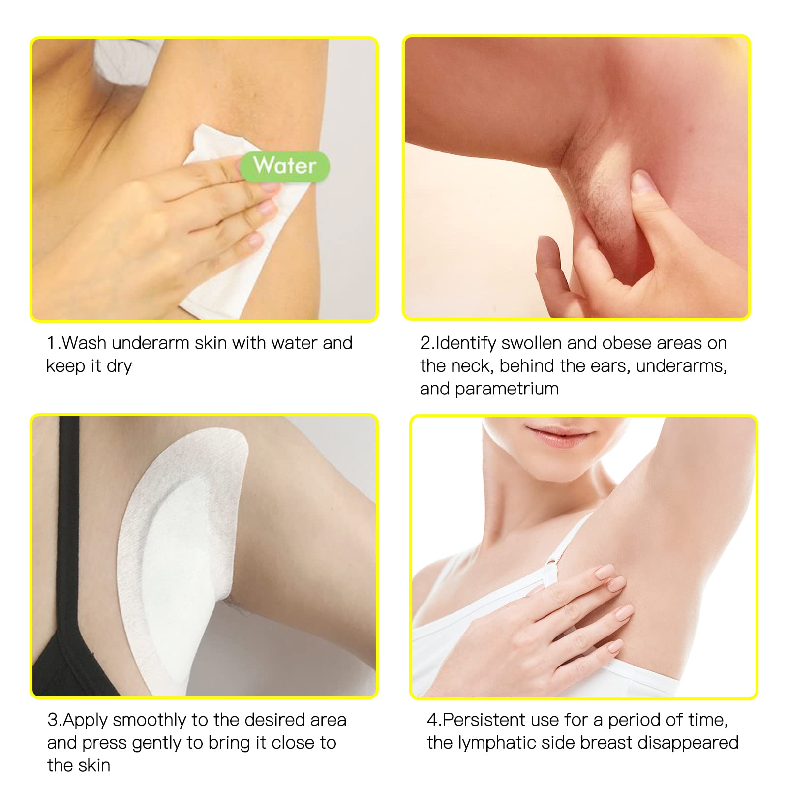 BXQJRJ 24Pcs/Box Herbal Lymph Nodes Patch,Lymphatic Drainage Patch/Patches,Herbal Lymphatic Drainage Care Patch,Neck Lymph Nodes Patch, Lymphatic Massage for Men and Women BXQJRJ buy supplements Au