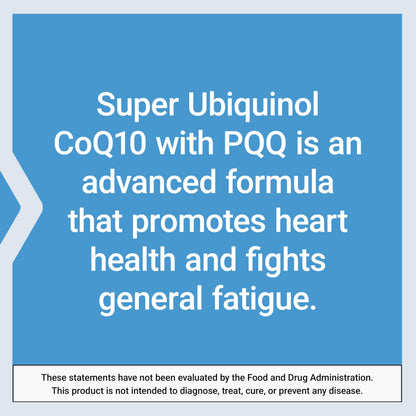 Life Extension Super Ubiquinol CoQ10 with PQQ, coenzyme Q10, pyrroloquinoline Quinone, Heart Health Supplement, Maximum Absorption