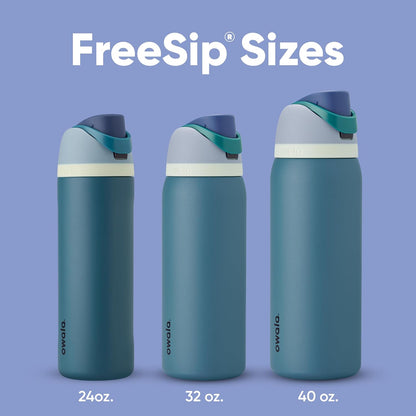 Owala FreeSip Insulated Stainless Steel Water Bottle with Straw, BPA-Free Sports