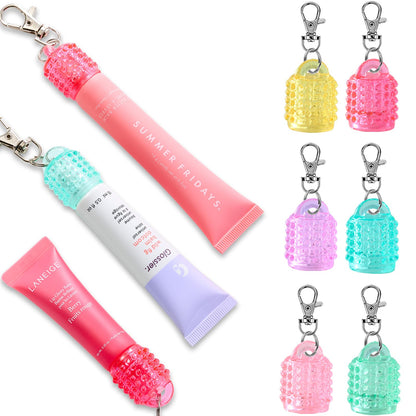 Lip Balm Keychain Cap for Laneige, Summer Friday and Glossier, Lip Balm Holder for Lanyard or Bag, Lip Gloss Keychain for Women,Replacement Cap with Stopper Prevent Spills CupoitaBuy Supplements Australia